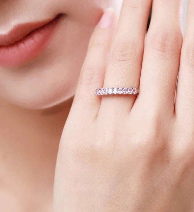 Pink Romantic Pavé Ring