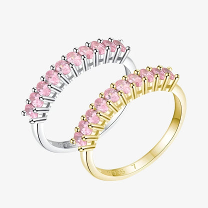 Pink Romantic Pavé Ring